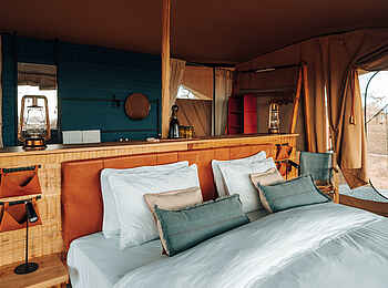 Wilderness Usawa Serengeti: Ein Zelt mit Doppelbett Wilderness Usawa Serengeti: Ein Zelt mit Doppelbett