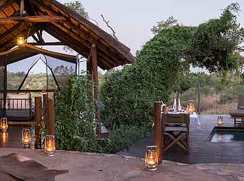 Jock Safari Lodge – Main Lodge: Privater Außenbereich