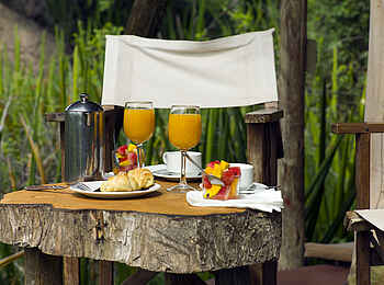 Olduvai Camp: Frühstück