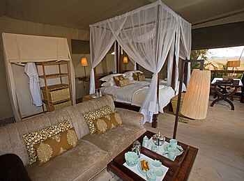 Shumba Camp: Zeltinterieur Shumba Camp: Zeltinterieur