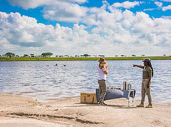 Dunia Camp: Buschpicknick am Wasser Dunia Camp: Buschpicknick am Wasser