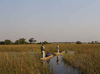 Kanana-Nyana-Camp: Mit dem Mokoro unterwegs