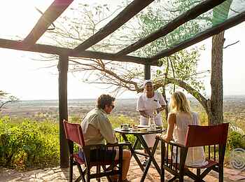 Kirawira Serena Camp: Auf der Terrasse