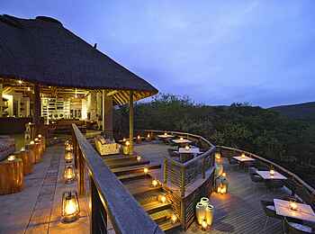 Phinda Mountain Lodge: Gemeinschaftsterrassen Phinda Mountain Lodge: Gemeinschaftsterrassen