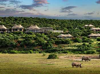 Sindile Luxury Tented Camp: Blick auf das Camp Sindile Luxury Tented Camp: Blick auf das Camp