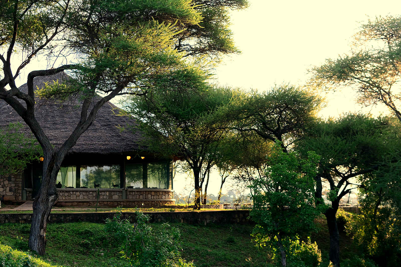 Tarangire Safari Lodge: Speisesaal von außen Tarangire Safari Lodge: Speisesaal von außen