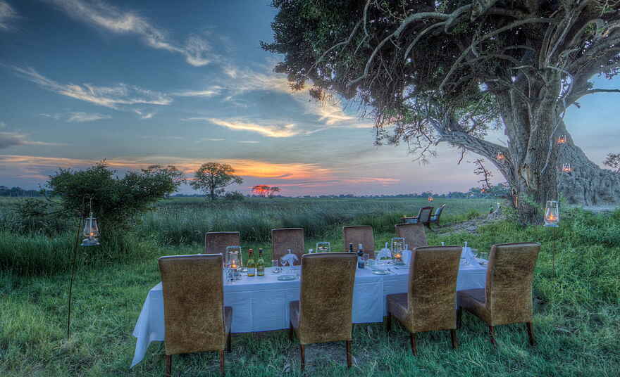 Kanana Camp: Abendessen unter freiem Himmel Kanana Camp: Abendessen unter freiem Himmel