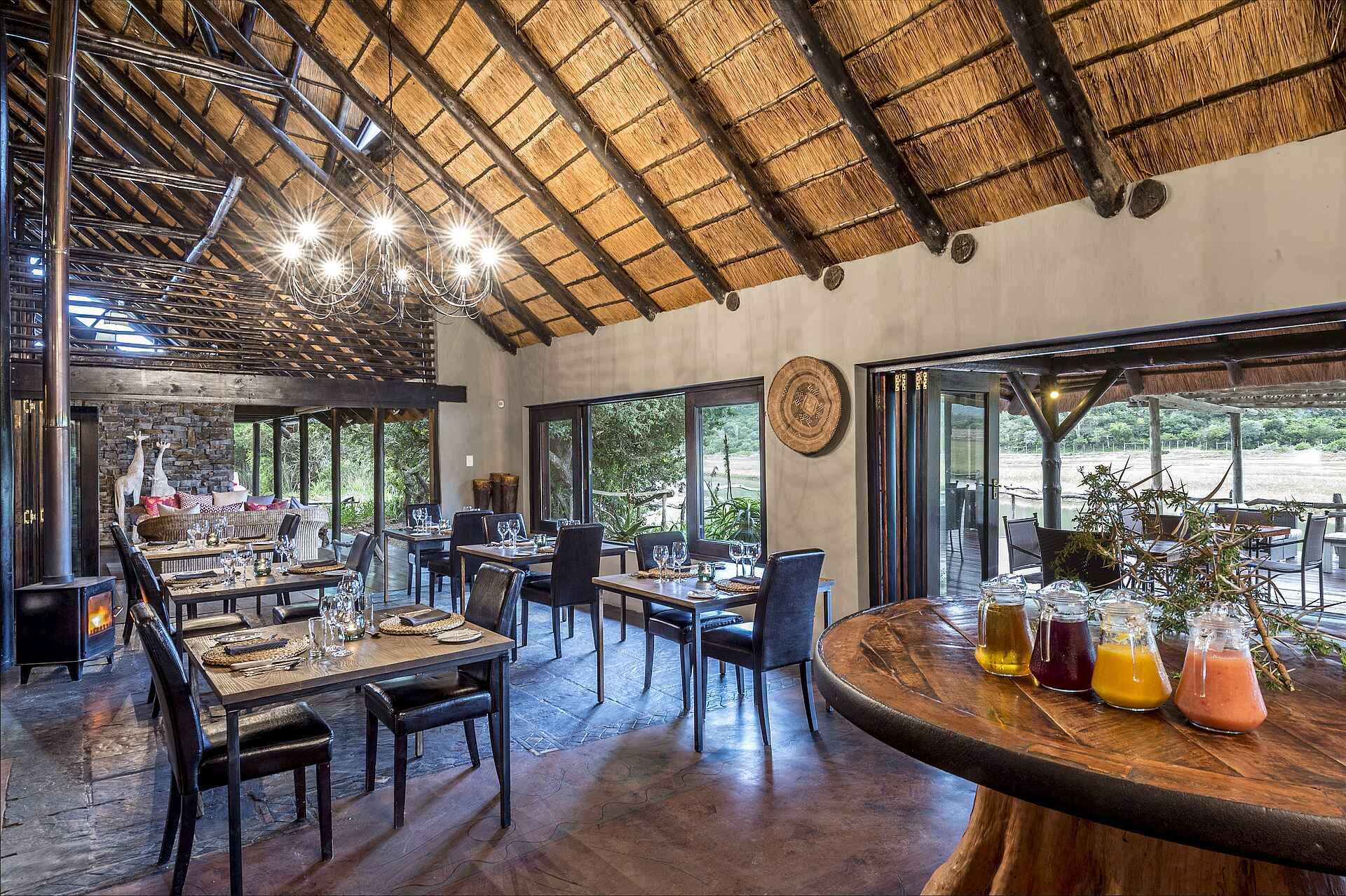 Kariega River Lodge: Essbereich