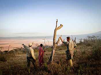 Entamanu Ngorongoro Camp: Zu Fuß unterwegs