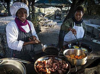 Meno a Kwena Camp: Köchinnen Meno a Kwena Camp: Köchinnen
