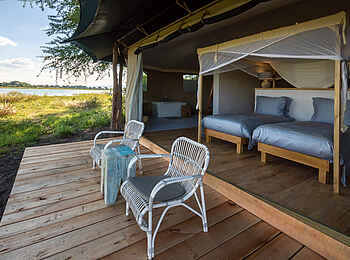 Kuthengo Camp: Private Veranda Kuthengo Camp: Private Veranda