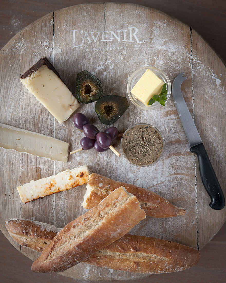 L'Avenir Country Lodge: Käseplatte L'Avenir Country Lodge: Käseplatte