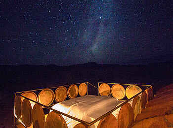 Camp Sossus: Eine Nacht unter freiem Sternenhimmel Camp Sossus: Eine Nacht unter freiem Sternenhimmel