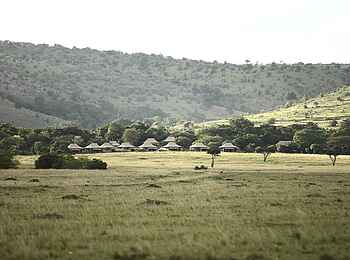 Kichwa Tembo Tented Camp: Blick auf das Camp Kichwa Tembo Tented Camp: Blick auf das Camp