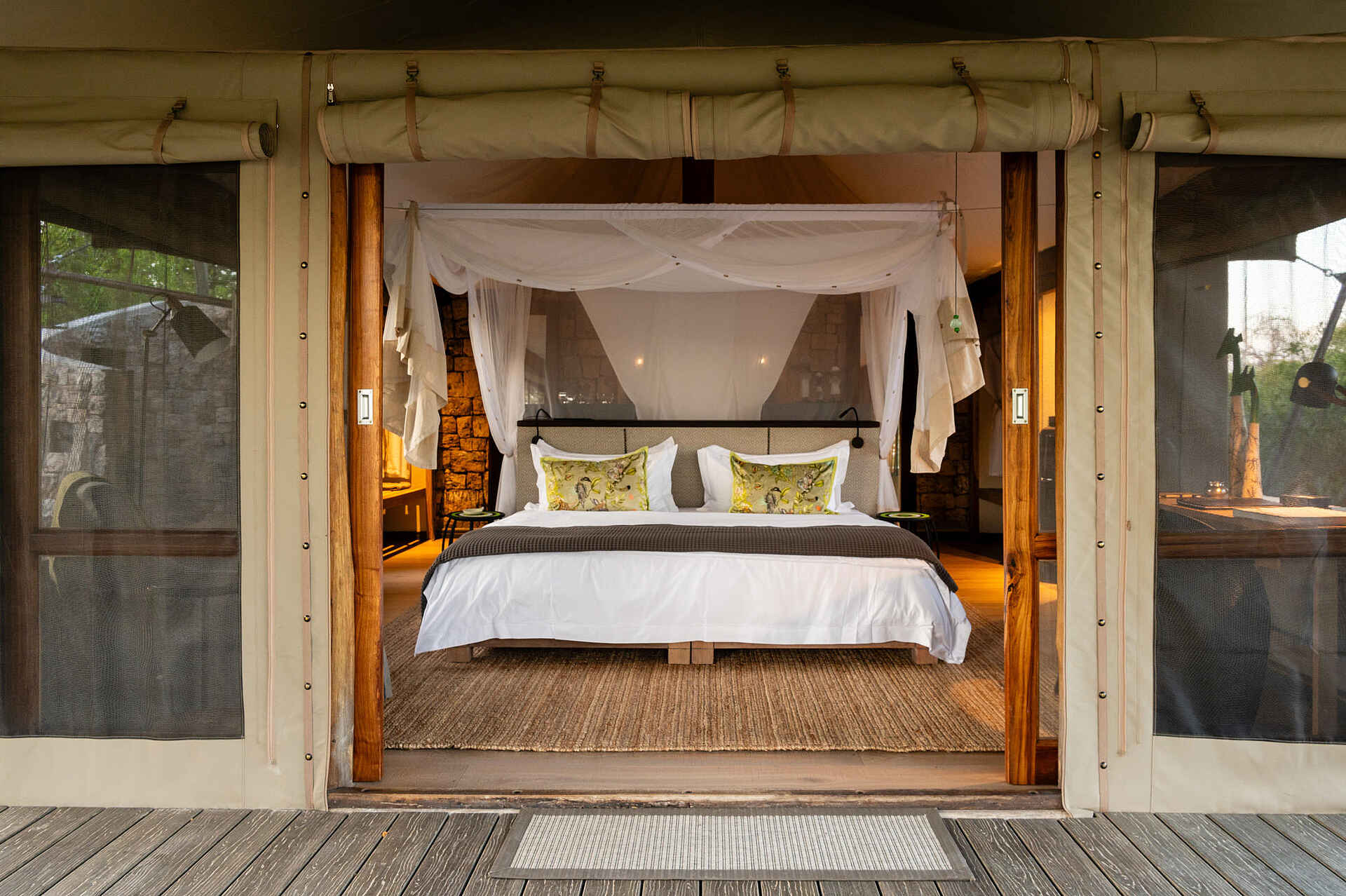 Onguma Tented Camp: Gästezelt mit Doppelbett