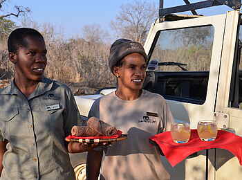 Chobe Elephant Camp: Begrüßung Chobe Elephant Camp: Begrüßung