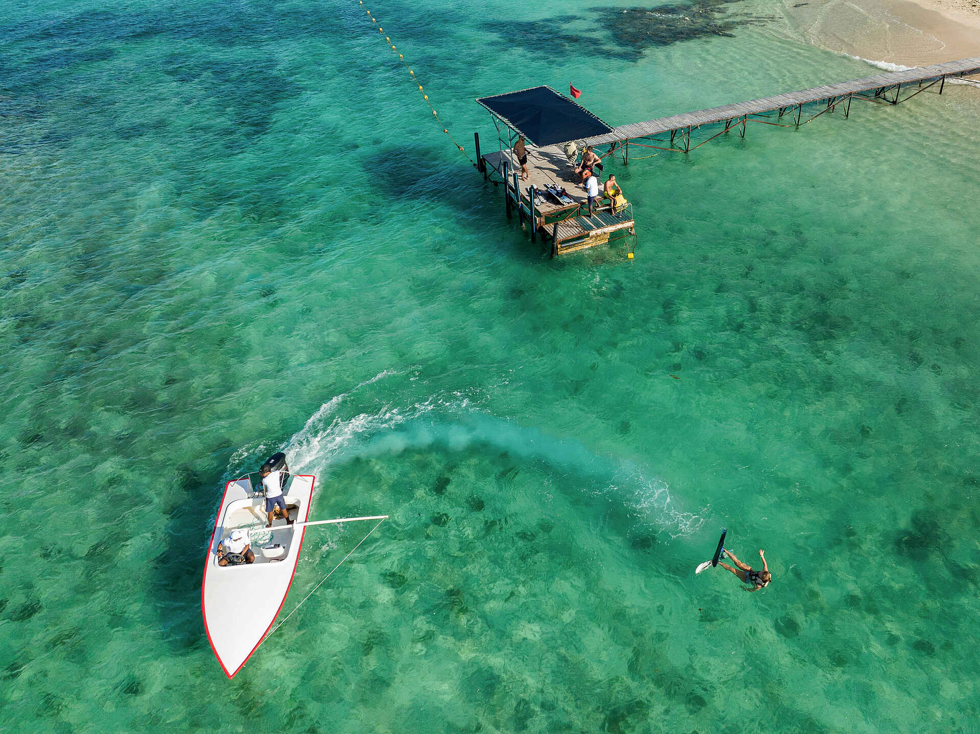 Constance Belle Mare Plage: Wasserski