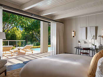 Delaire Graff Estate: Aussicht des Presidential Lodge Schlafzimmers Delaire Graff Estate: Aussicht des Presidential Lodge Schlafzimmers