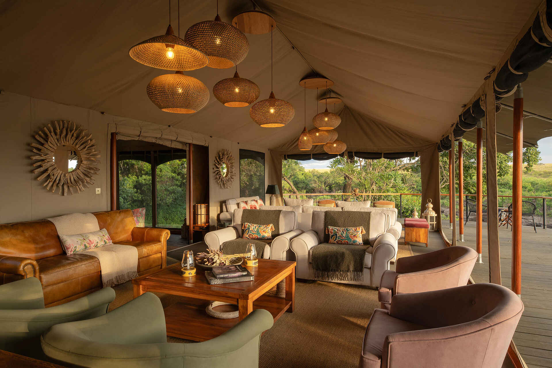 Rekero Camp: In der Lounge