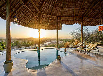 Sasaab Camp: Blick auf den Fluß Sasaab Camp: Blick auf den Fluß