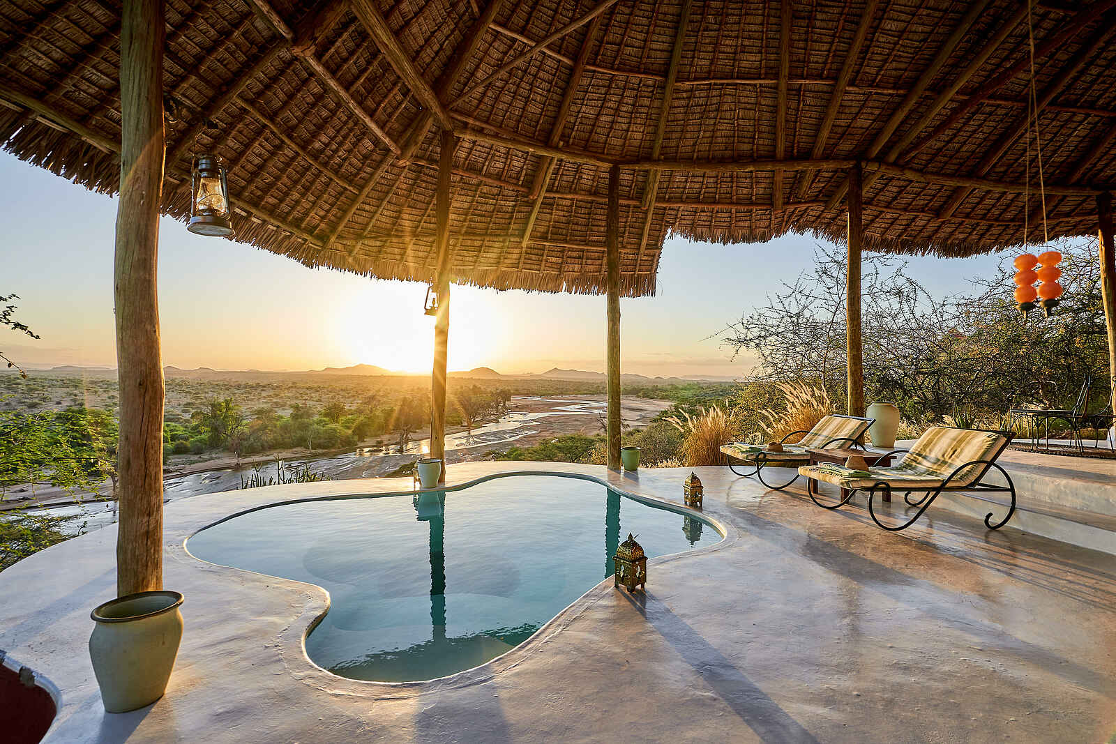 Sasaab Camp: Blick auf den Fluß Sasaab Camp: Blick auf den Fluß