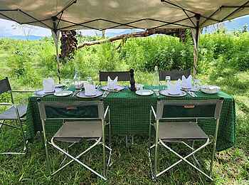 Craters Edge Lodge: Buschdinner