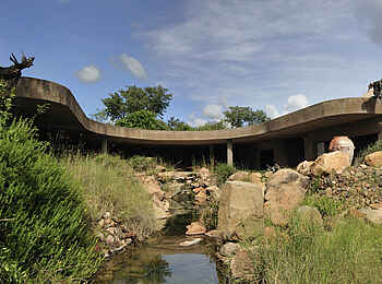 Sabi Sabi Earth Lodge: Frontalansicht der Lodge Sabi Sabi Earth Lodge: Frontalansicht der Lodge