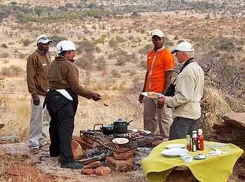 Tuli Safari Lodge Mashatu: Buschküche