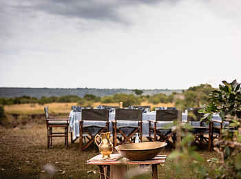 Hemingways River Camp Mara: Lunch unterwegs
