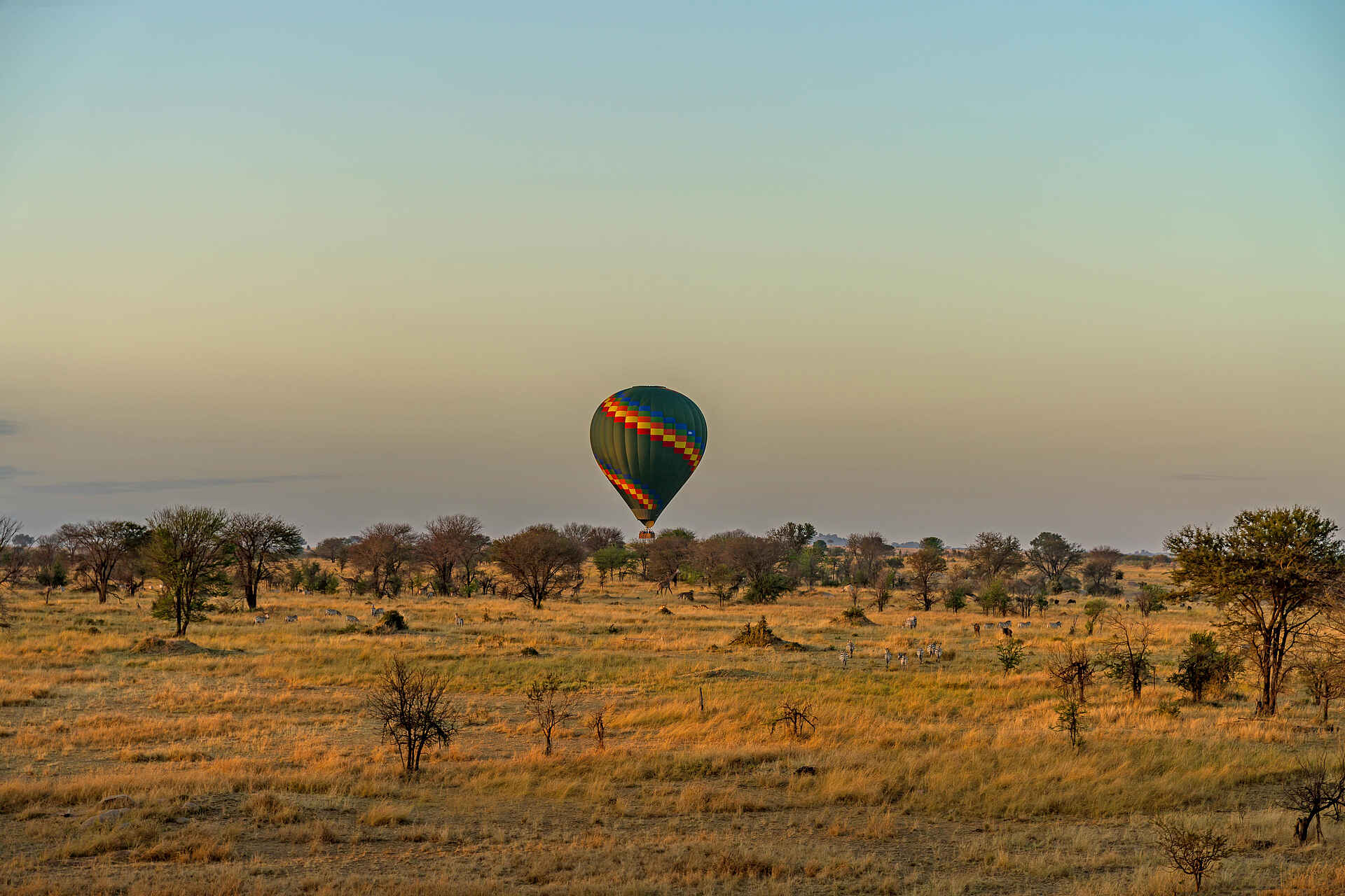 Lemala Mpingo Ridge Lodge: Heißluftballonfahrt