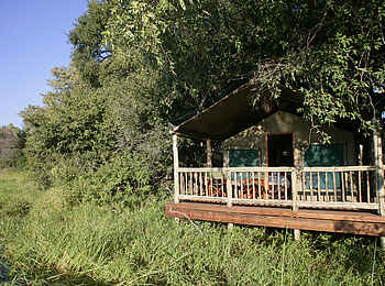 Moremi Crossing: Gästezelt mit privater Veranda Moremi Crossing: Gästezelt mit privater Veranda