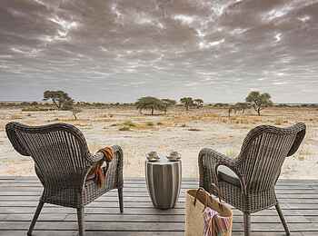 Onguma Tented Camp: Veranda mit Aussicht