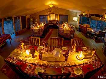 Porini Amboseli Camp: Dinner Porini Amboseli Camp: Dinner