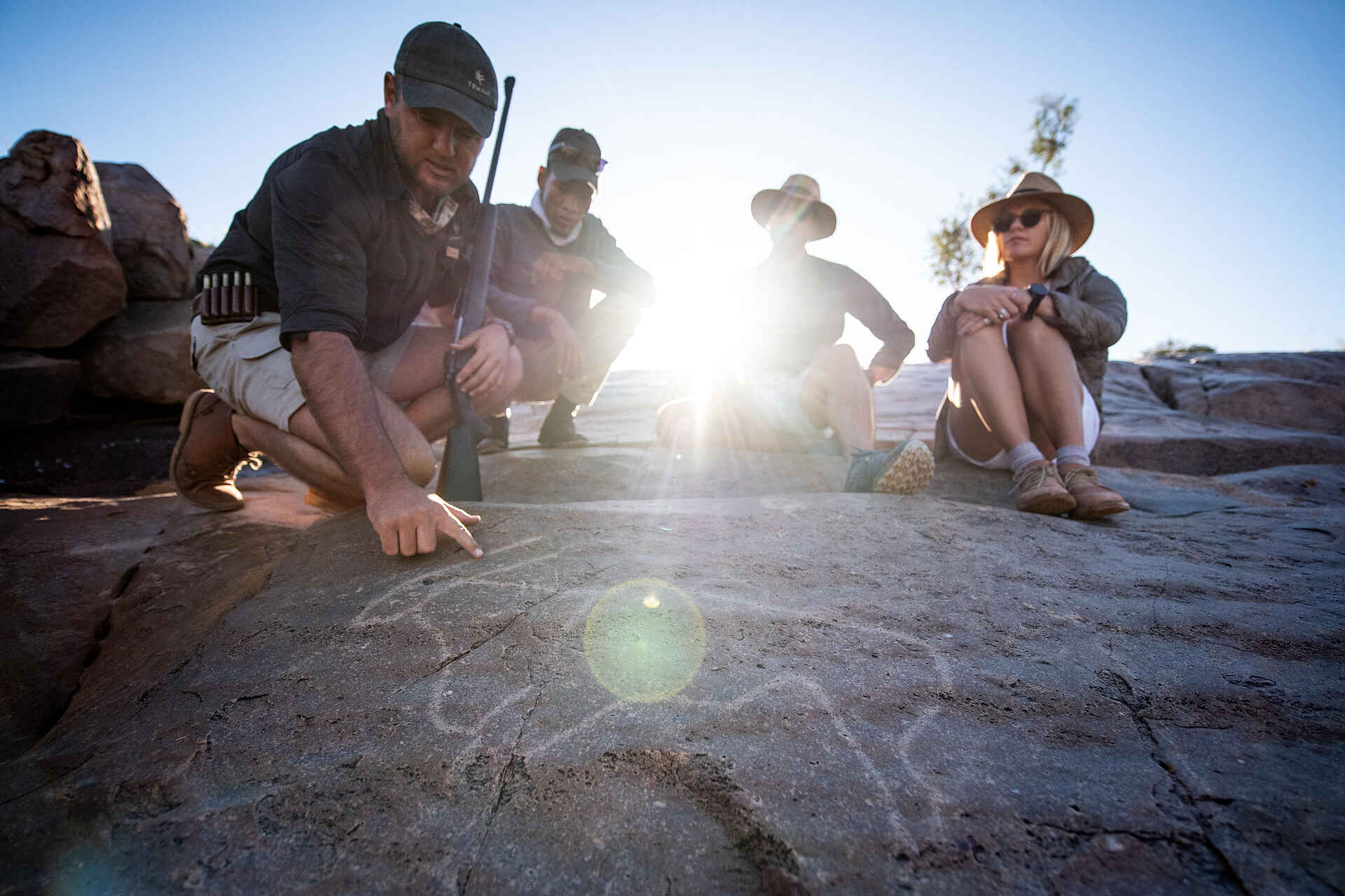Tswalu Loapi Tented Camp: Gut erhaltene Felsenmalereien