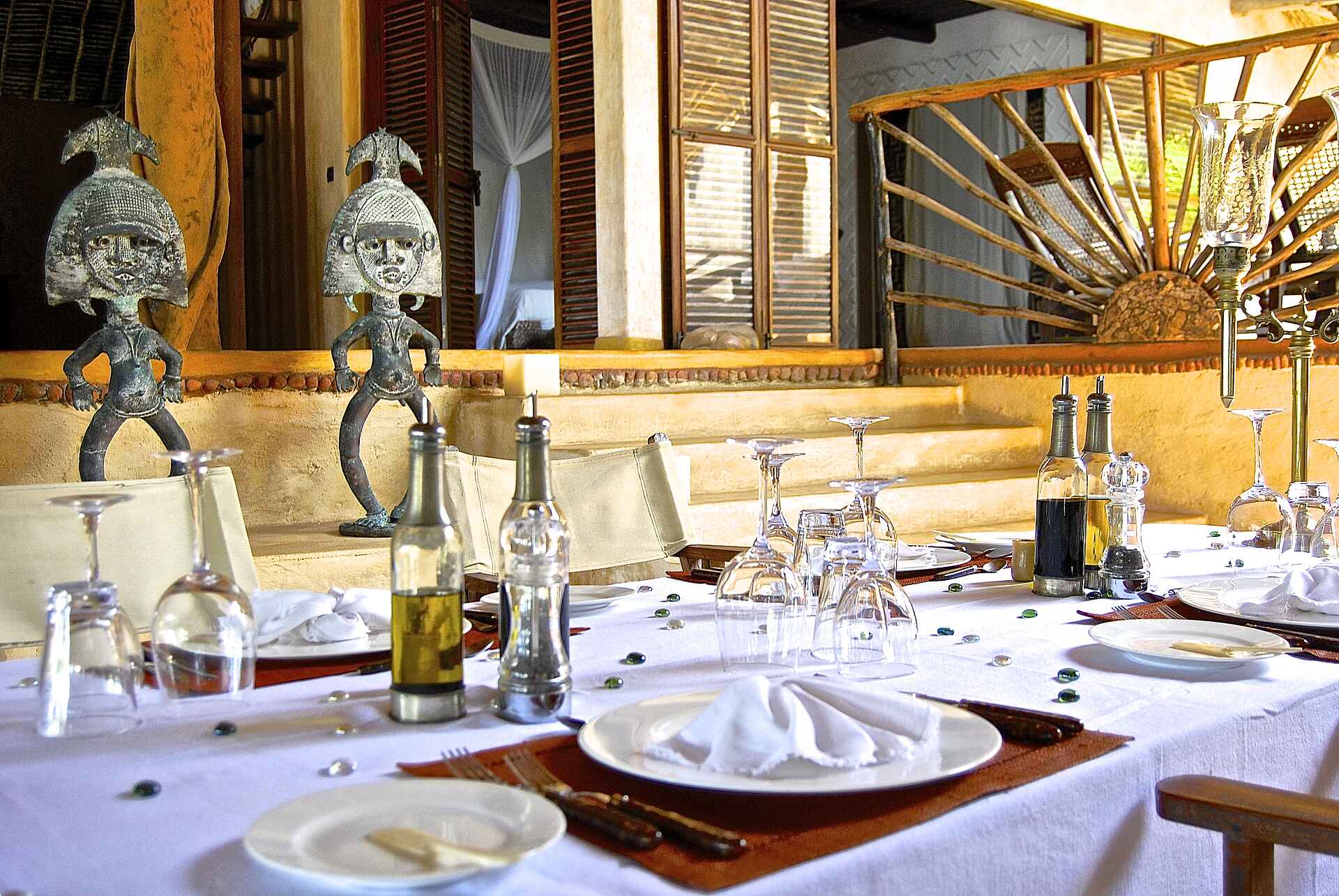 Alfajiri Villas: Gedeckter Tisch alfajiri beach villa, alfajiri cliff villa, alfajiri garden villa, alfajiri villas, alfajiri villas bilder, dinner, essen, speisen, tisch