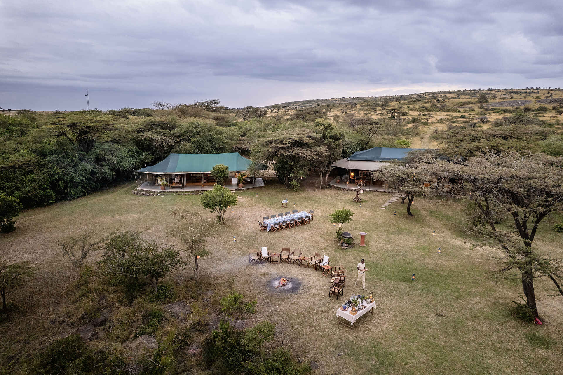 Hemingways River Camp Mara: Ansicht von oben