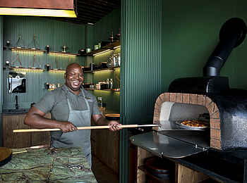 Lolebezi Lodge: Der Pizzaofen