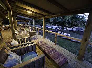 Rocktail Beach Camp: Veranda