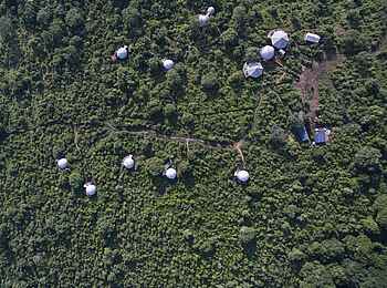 The Highlands Camp: Das Camp aus der Luft