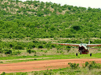 Kwihala Camp: Flugplatz
