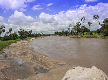 Kwihala Camp: Flussbiegung