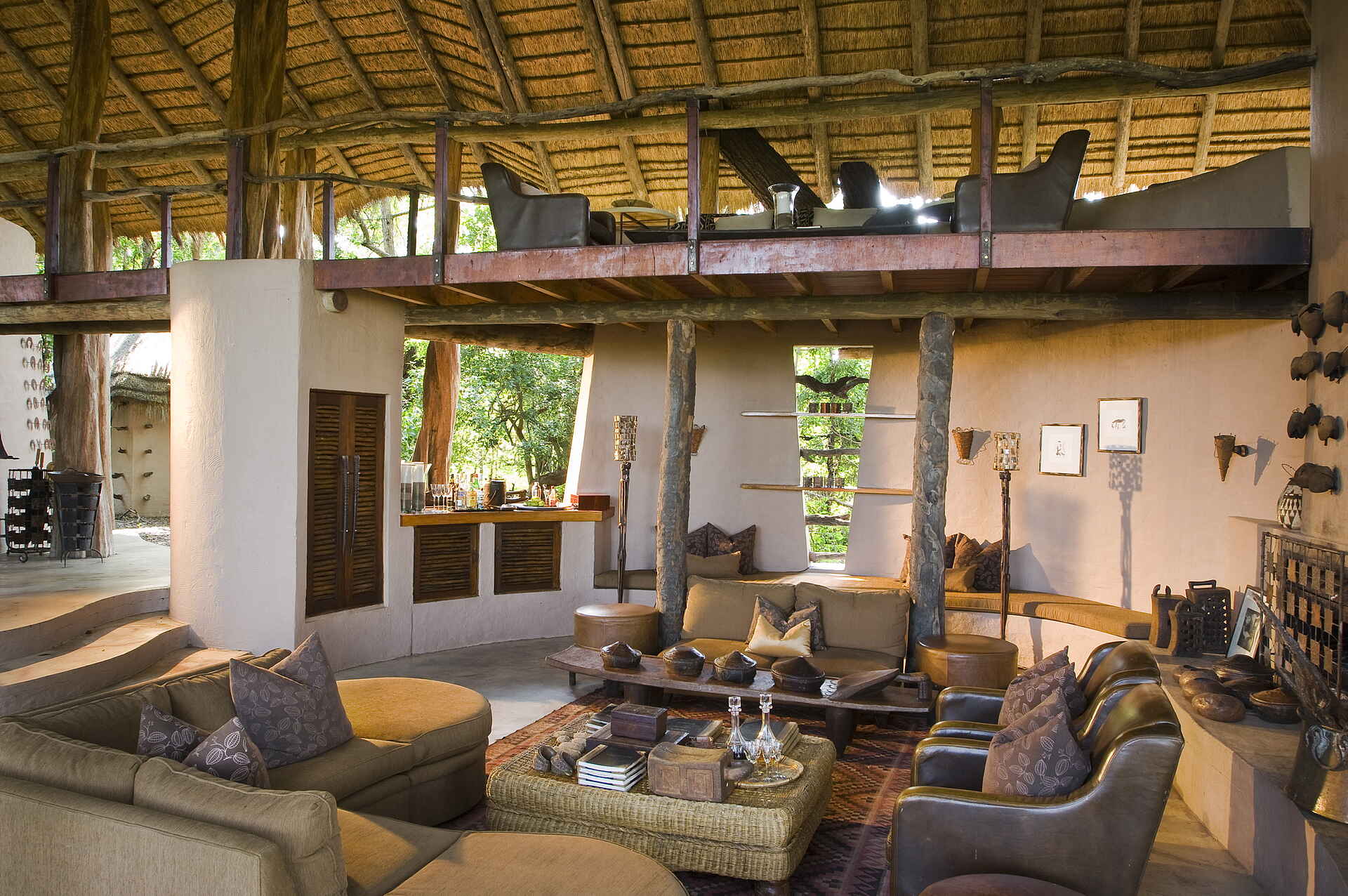 Sandibe Okavango Safari Lodge: Main Lounge