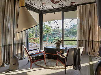 Saseka Tented Camp: Der Wohnbereich Saseka Tented Camp: Der Wohnbereich