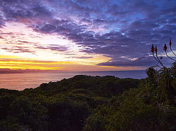 The Plettenberg: Ausblick bei Sonnenuntergang