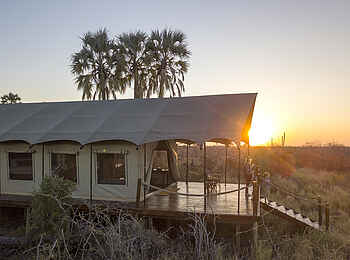 Camp Kalahari: Family Tent Terrasse