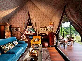 Duke´s Camp: Familienzelt Interieur