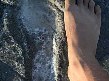 Lake Natron Camp: Fossile Fußspuren