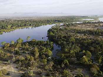 Mvuu Lodge: Luftbild Mvuu Lodge: Luftbild