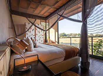 Qorokwe Camp: Family Room Blick hinaus