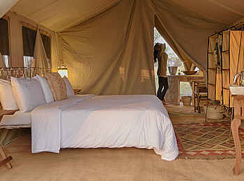 Serian Serengeti Mobile Camp: Doppelbett